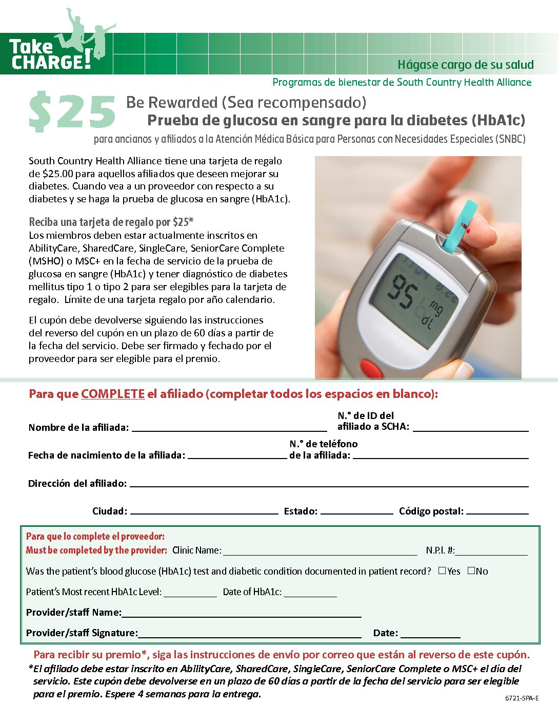 Prueba de glucosa en sangre para la diabetes (HBA1c) – South Country ...
