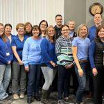 South Country staff on GoBlueforCRC day